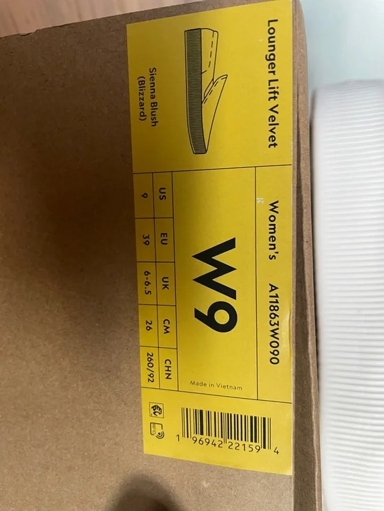 allbirds Women's lounger lift velvet, sienna blush W9 NEW - Picture 3 of 9